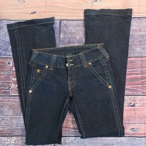 Designer True Religion Sammy Dark Was Flare Jean